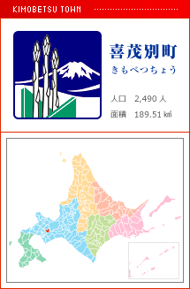 喜茂別町 きもべつちょう 人口　2,490人　面積　189.51km2